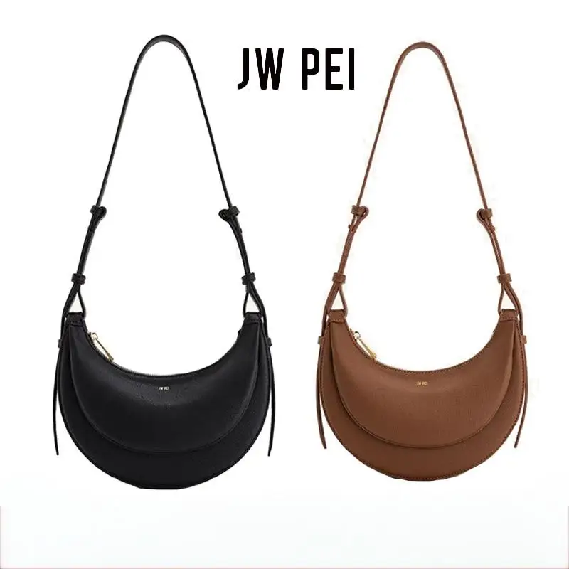 

JWPEI New Half-moon Bag Sharon Handbag Crossbody Commuter Bag Small Crowdsourcing Bag Female Exquisite Armpit Crescent Moon