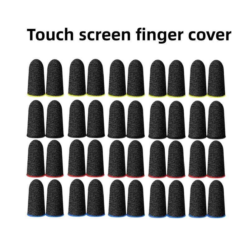 5/3/1 Pair Gaming Finger Sleeve Breathable Fingertips For Mobile Games Anti-Sweat Touch Screen Finger Cots Cover Sensitive Touch