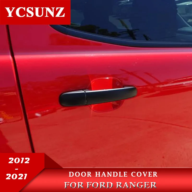 ABS Door Handle Cover For Ford Ranger Wildtrak T6 T7 T8 2012 2013 2014 2015 2016 2017 2018 2019 2020 2021 YCSUNZ