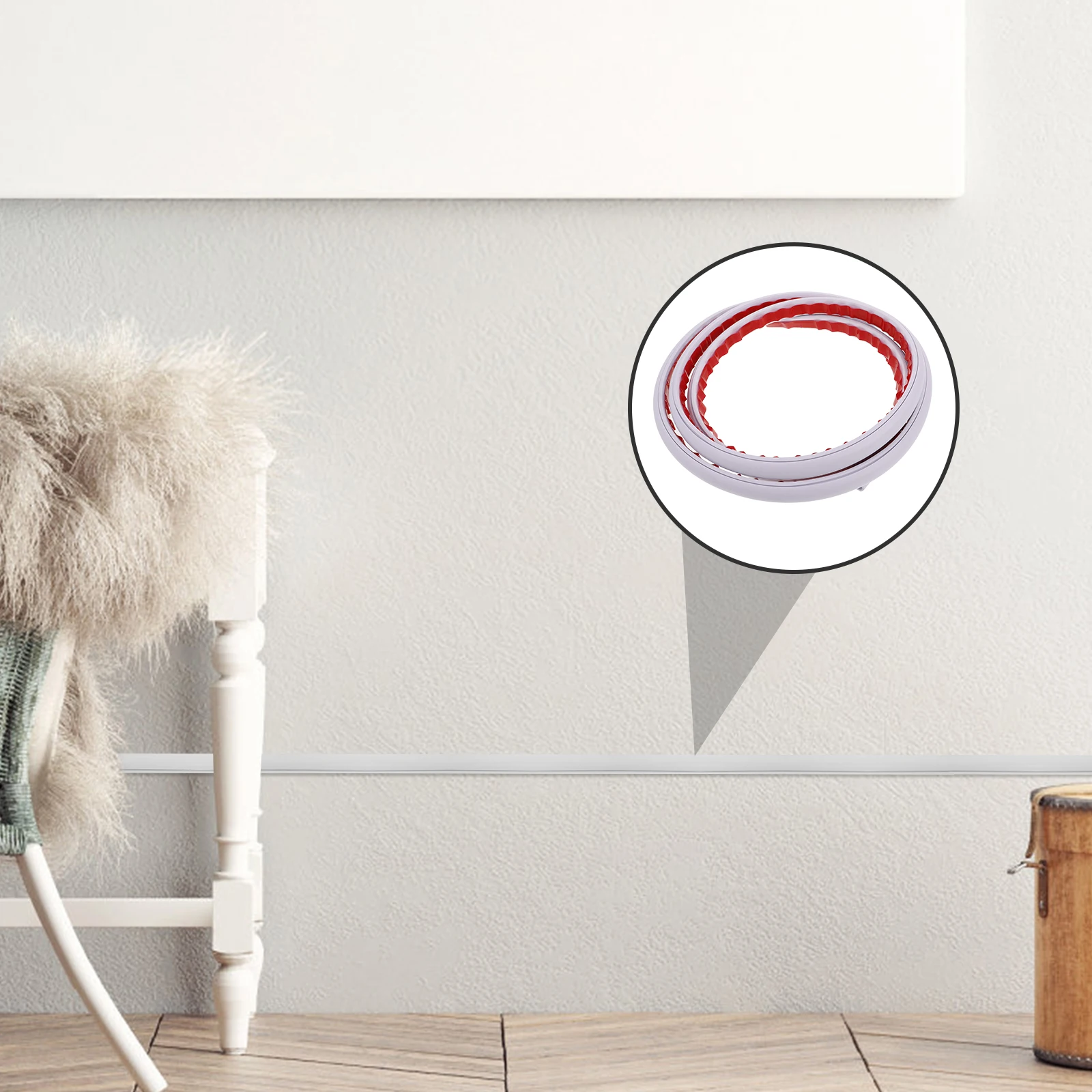 1 لفة غطاء كابل ذاتي اللصق لجدار الأسلاك مخفي دائم بولي كلوريد الفينيل مقاومة للحريق الحبل حامي أداة إدارة الكابلات