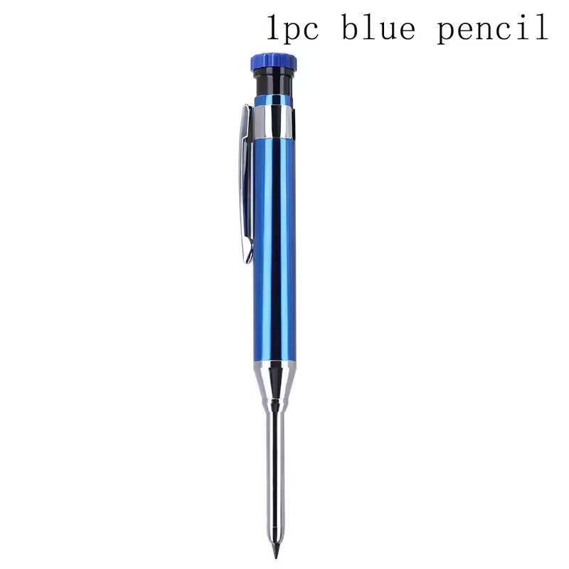 6Colors 2.8mm Metal Solid Carpenter Mechanical Pencil with Sharpener 2B Lead Core Deep Hole Construction Marking Scriber Tool - Image 20
