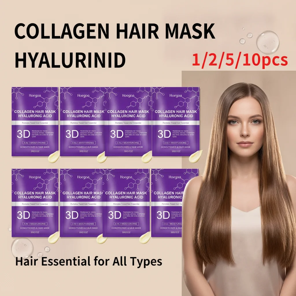 HOEGOA Hyaluronic Acid Hair Protection Film for Smooth Soft And Glossy Hair Natural Hair Care Beauty Supplement