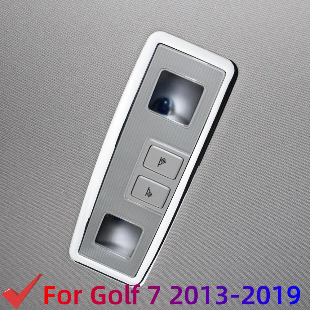 

Car Stickers for Volkswagen VW Golf 7 MK7 2013 2014 2015-2019 ABS Rear Reading Lamp Roof Light Decoration Frame Trim Acc.
