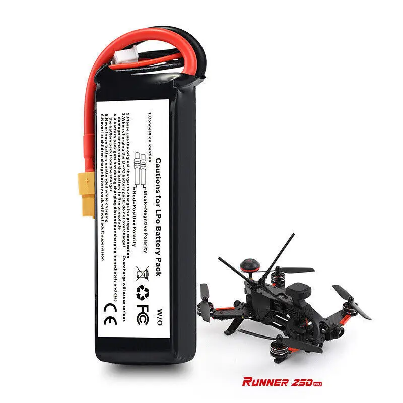 11.1V 2200Mah Lipo Battery T /XT60 plug for Walkera Runner 250 250-Z-26 RC plane