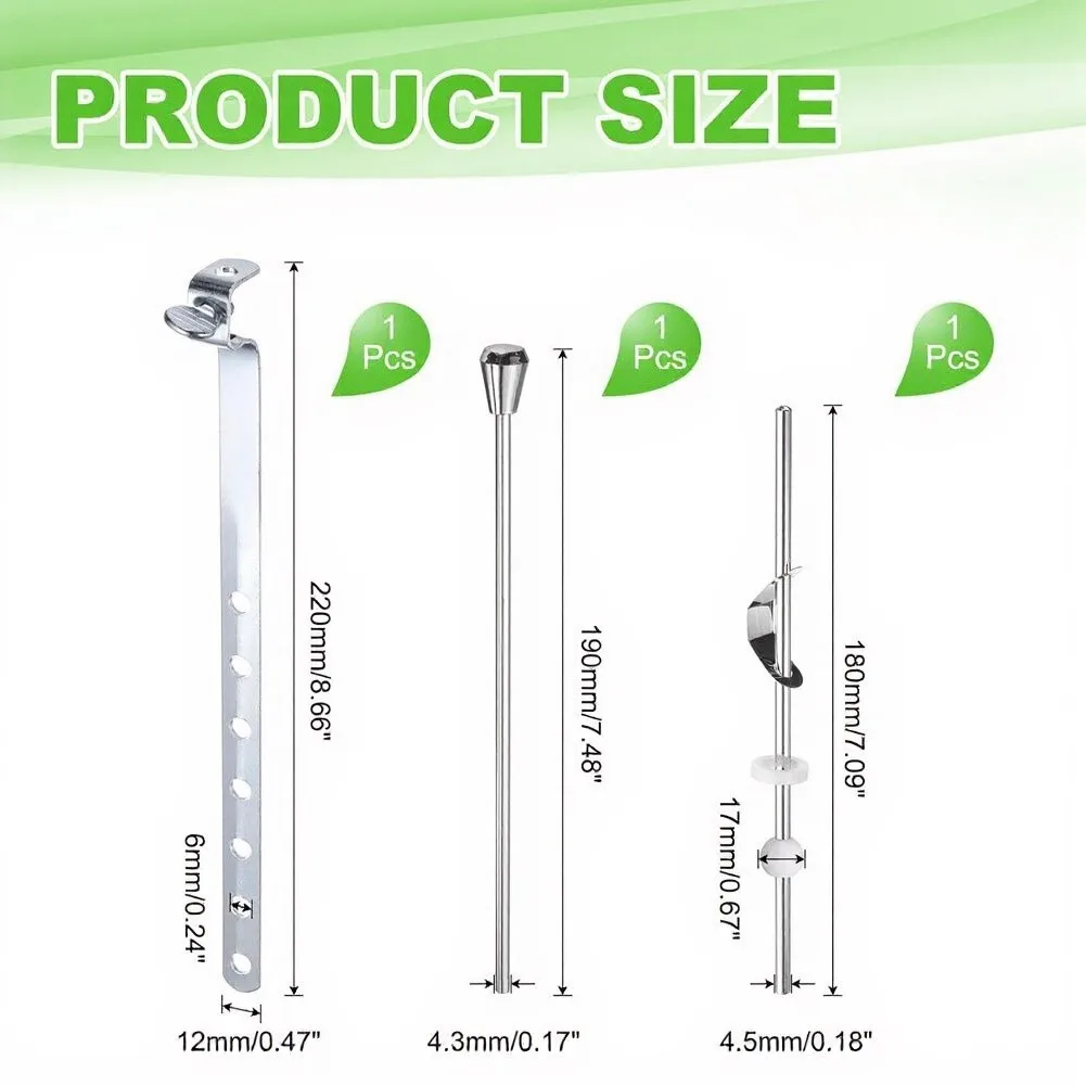 For Leaking Drain Fix Sink Drain Repair Kit Vanity Drain Lift Rod Iron And Plastic Construction Rust Resistant Material