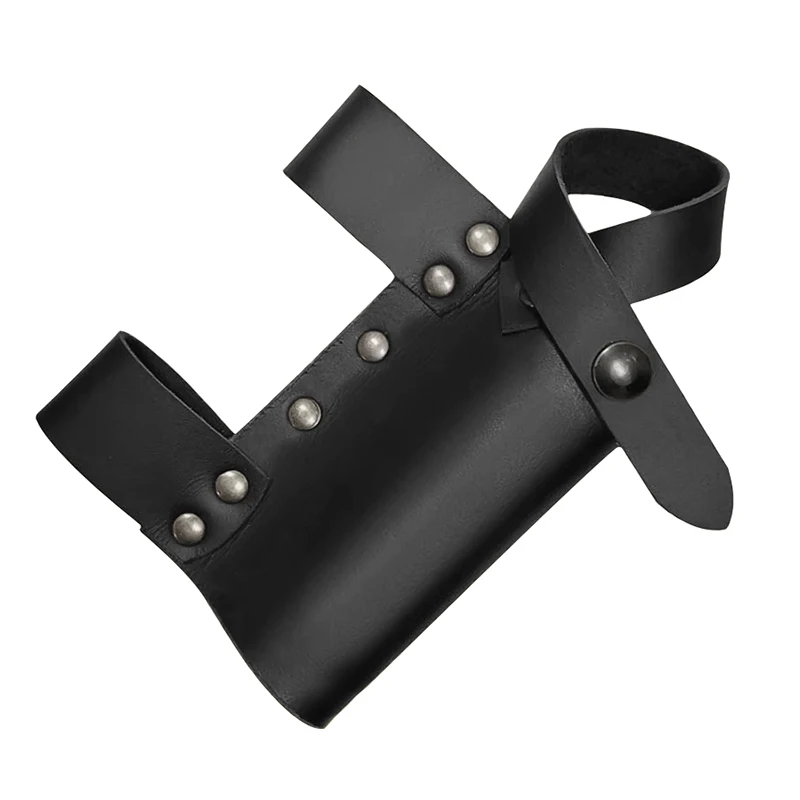 Caballero Elfo Medieval, espada de plástico, soporte para cuchillo, rana, punzones de cuero PU, vaina, colgador, disfraz de pirata, accesorios de Larp