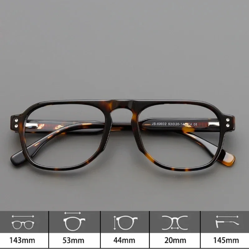 Kingsman Eyeglasses Frame with Case Retro Handmade Acetate Retangle Eyewear for Men Kingsman Agent Eggsy Glasses