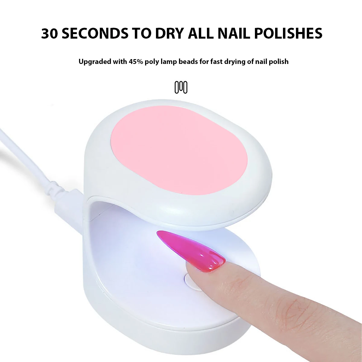 

Mini LED Nail Art Lamp With Smart Sensor Nail polish portable baking lamp finger nail light therapy machine