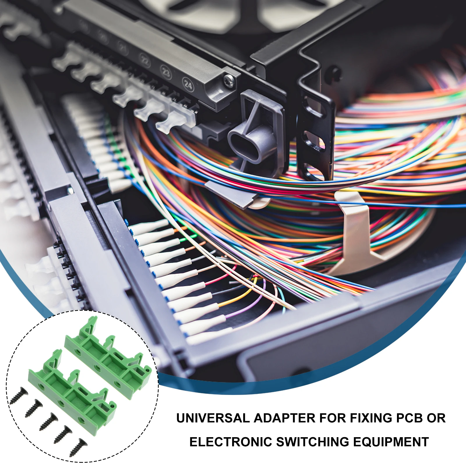 

10 Sets DIN Rail Bracket Mounting Adapter Holder PCB for DIY Electrical Plastic Carrier Clip
