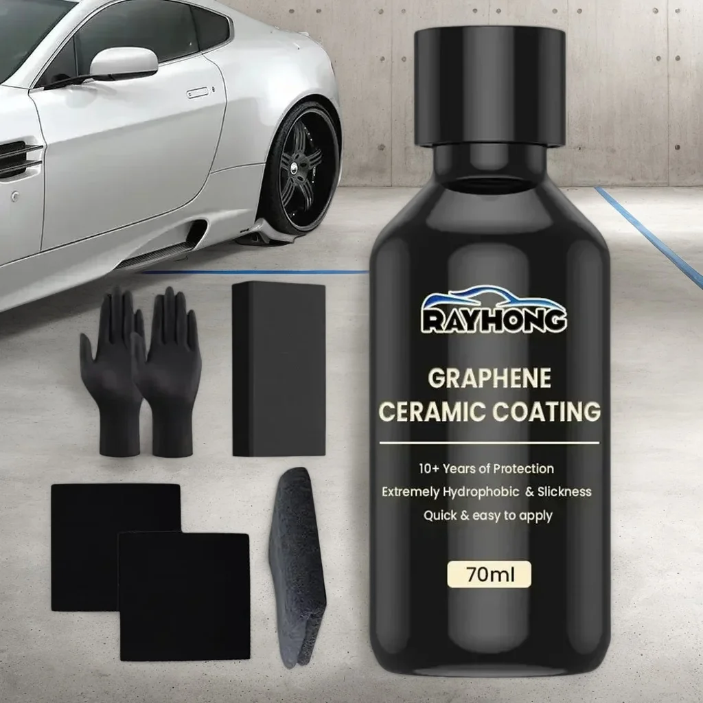 

Графеновое керамическое покрытие 70 мл — водонепроницаемый лак для детализации автомобилей и мотоциклов (кристаллическое покрытие)