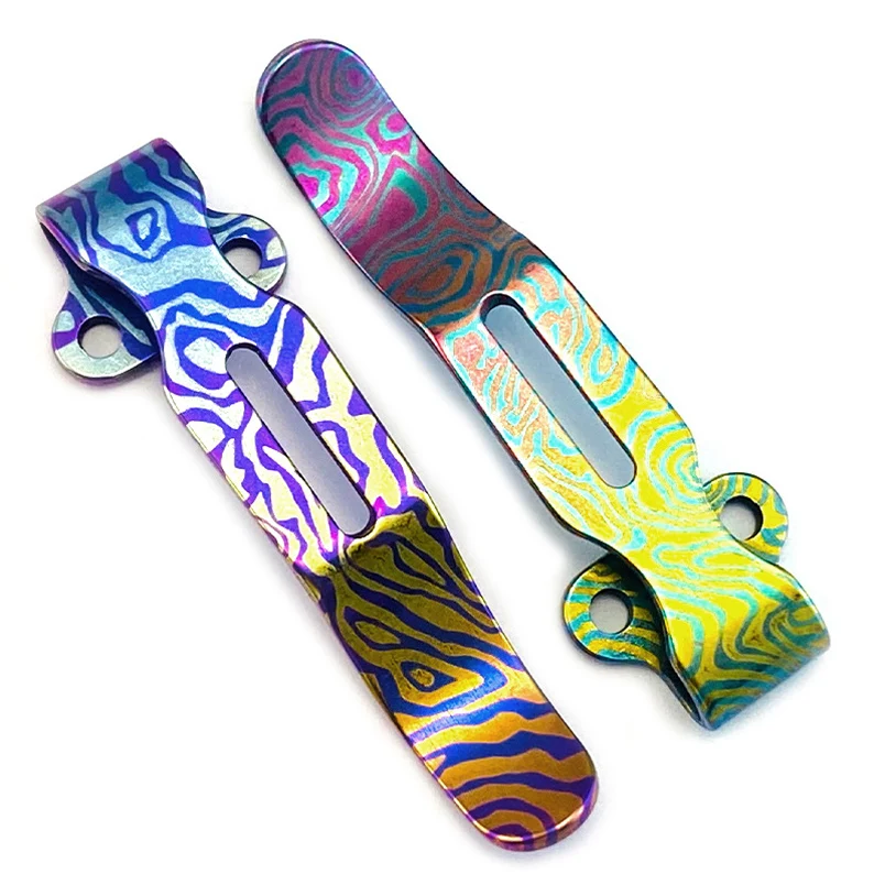 10 Colors Knife Titanium Alloy Pocket Clip Clamp for Benchmade Griptillian 551 Bugout 535 940 Bailout Emerson Commander ZT 0640