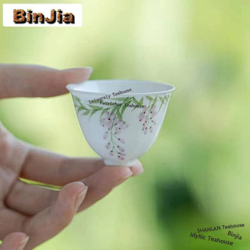 

2 шт./набор, тонкие чашки из белого фарфора