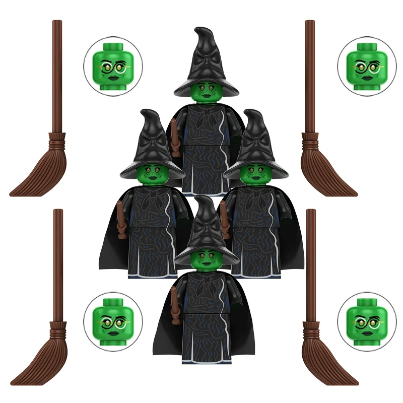 Neue Klassische Fantasy-Film Zauberer Elphaba Glinda Modelle Magische Mini-Figuren Kinderspielzeug Bausteine Geschenk für Jungen Mädchen DIY Juguetes – Detail 10