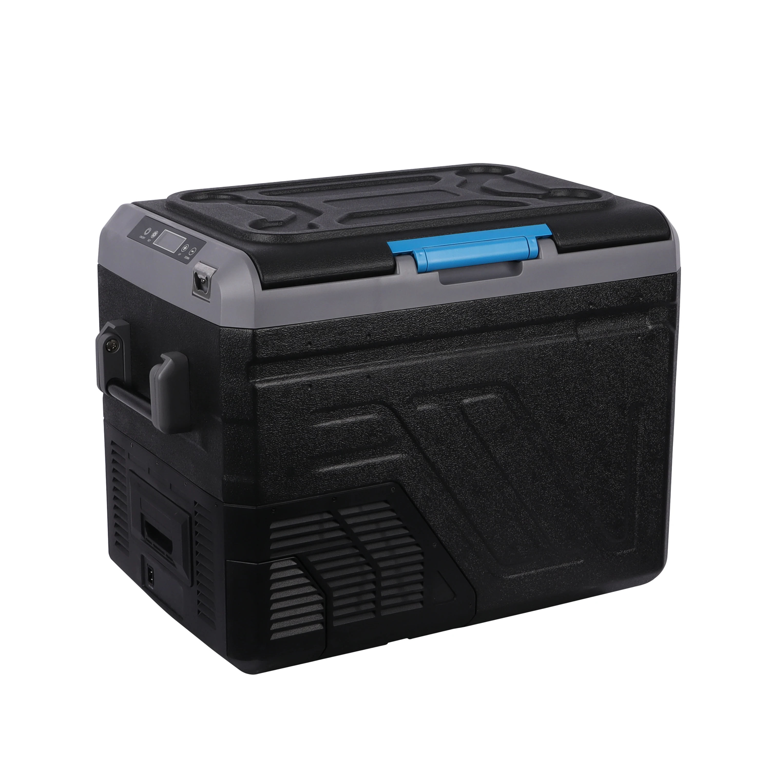 Good Quality DC 12v 24v Lithium Battery 50L Single Cooling Freezer Zone Bluetooth Car Fridge Compressor Freezer Box