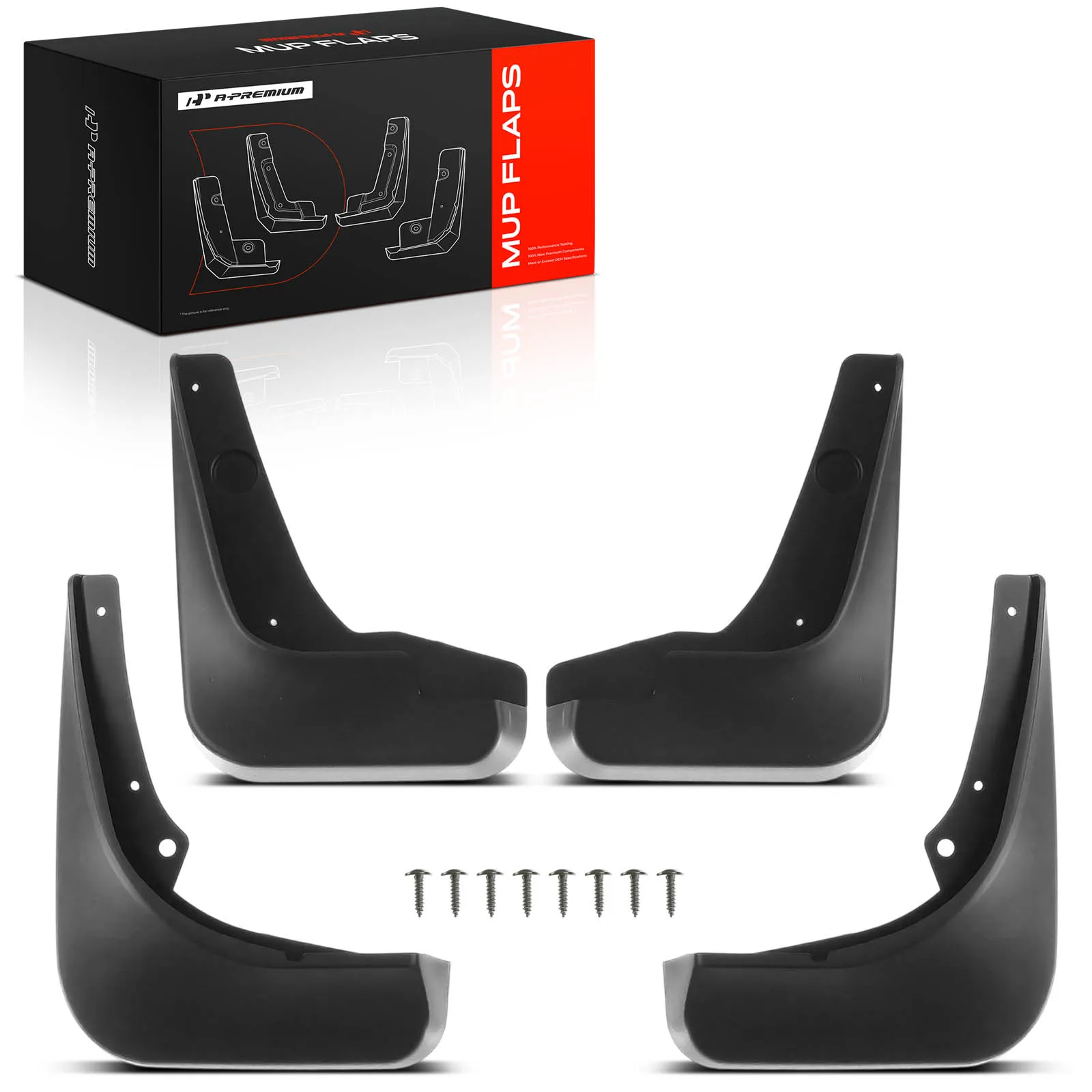 A-Premium 4Pcs Front & Rear Splash Guards Mud Flaps for Chevrolet Cruze 2010-2015 Cruze Limited 2016