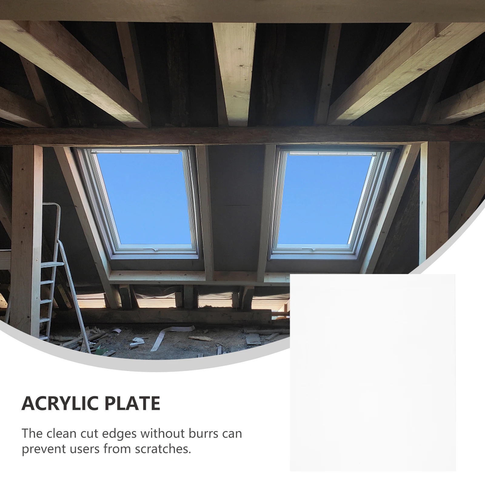 

5pcs 25X20Cm Clear Acrylic Sheets Diy Photo Frame Panels Scratch Resistant Unbreakable Plastic Sheets For Artwork Calligraphy