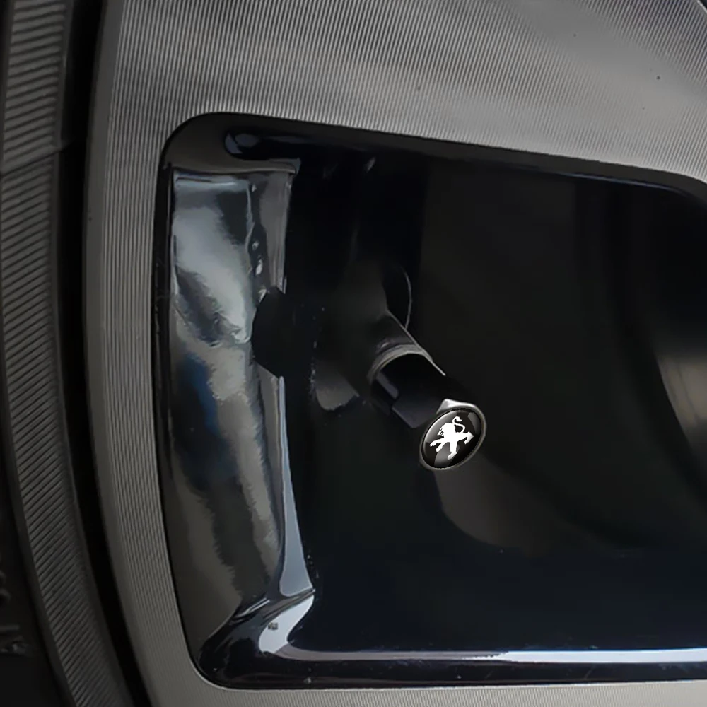 4 قطعة عجلة السيارة الإطارات صمام قبعات غطاء سيارة عجلة الإطارات الجذعية صمام الهواء قبعات لبيجو 206 207 208 306 307 308 508 106 108 3008 5008 #6