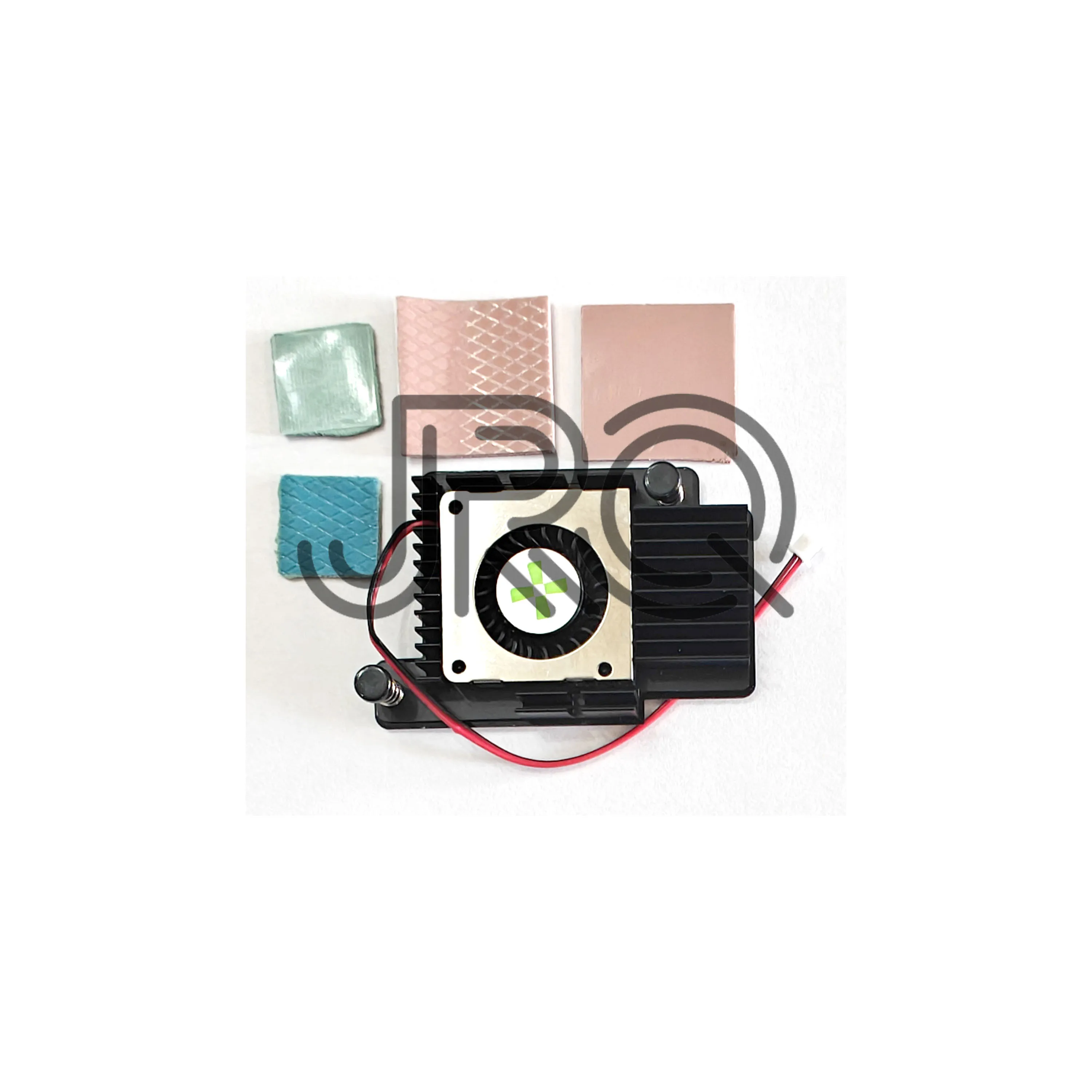 Heatsink 6540B, Designed for ROCK 5C/A7A, Adjustable Fan Speed, Easy to Install and Remove 6540B Aluminum Heat Sink Active