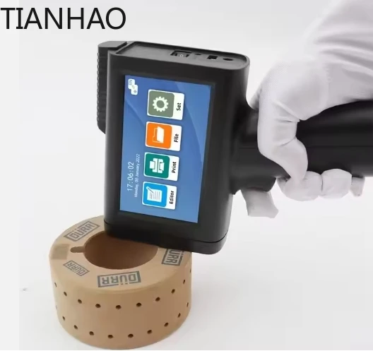 M10 Labeling Machine Bag Date Printer Bottle Batch Coding Machine for Expiration Dates Portable Handheld Plastic Inkjet Printers