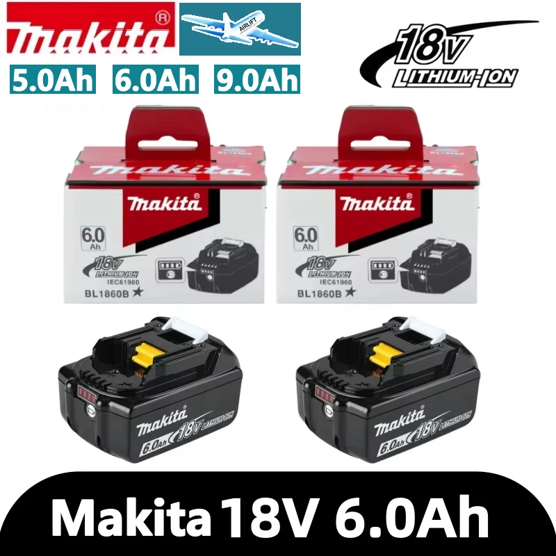 BL1860 BL1850 BL1840 6AH For Makita 18V Battery Power Tools Li-ion Replacement LXT  for 18 V Screwdriver with 18V