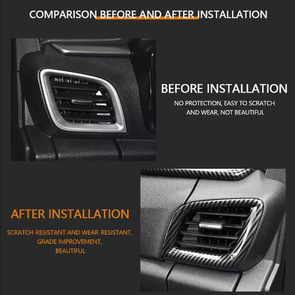 سيارة الجبهة غطاء مخرج الهواء ل ايسوزو Dmax D-max 2021 2022 2023 2024 التيار المتناوب تنفيس ملصق الديكور تقليم الملحقات الداخلية #4