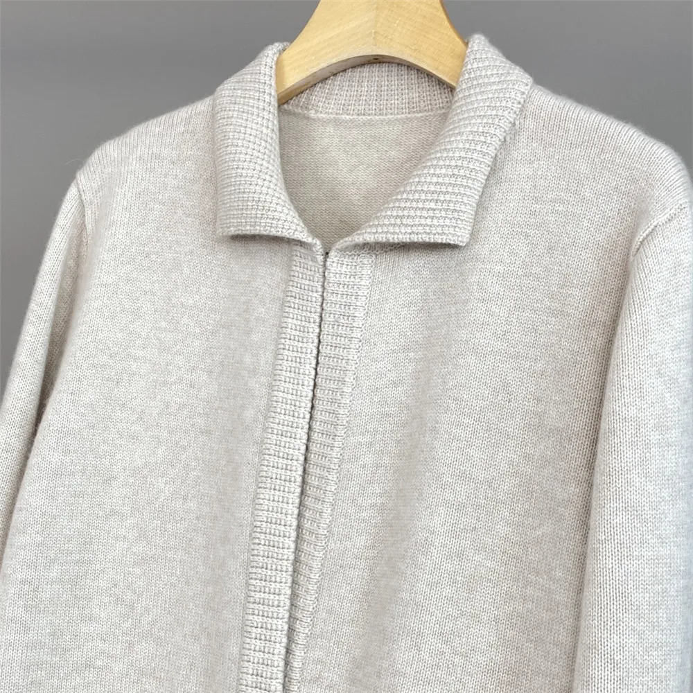 

Women's New High-end Ouality Cashmere Knitted Casual Cardigan Jacket