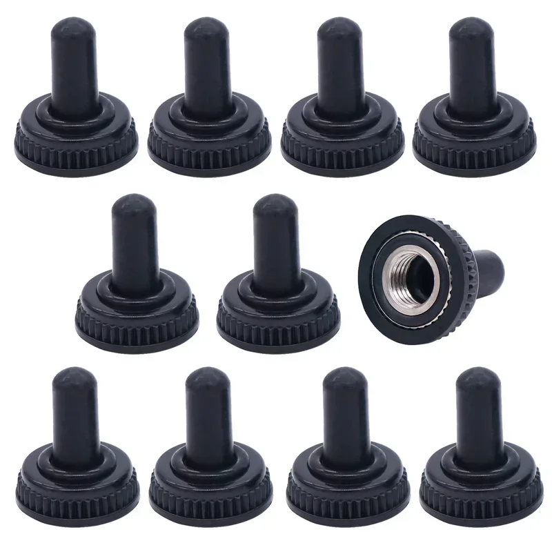 10Pcs Waterproof Cap Miniature Toggle Switch ON-OFF-ON / ON-ON SPDT DPDT MTS-102 MTS-103 MTS-202 MTS-203 Rocker Switch