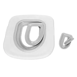 ZK30 Cat Toilet Training Kit Universal Reusable Environmentally Friendly Cat Toilet Trainer for Pet Cleaning White Tray, 1 Gray
