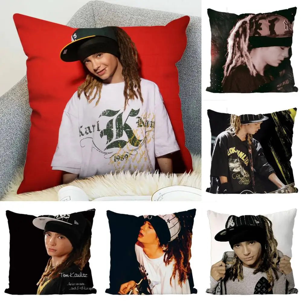 

Tom Kaulitz Pillow Case Luxury Double-sided For Car Pillows 45x45 Cushions Cover Home And Decoration Sofa Pillowcase 50x50