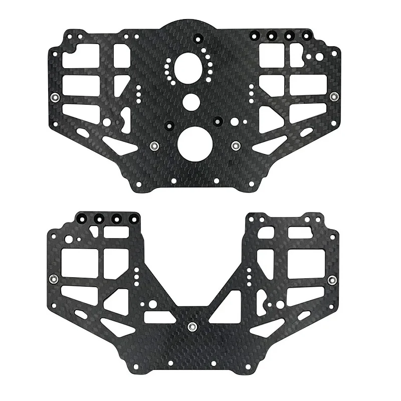 Carbon Fiber Center Gearbox Guard Plate for Losi LMT 4WD Solid Axle Monster Truck 1/8 RC Car Upgrade Parts Accessories