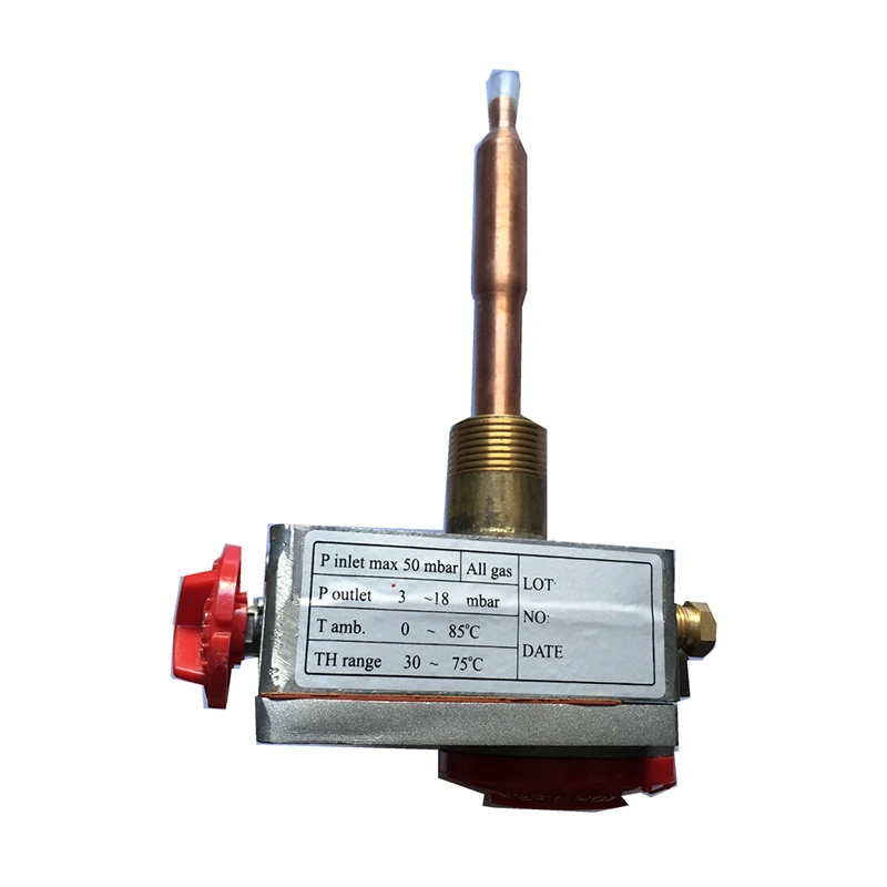 Válvula Termostática para Calentador de Agua, Rango  Temperatura Ambiente 0-85 Grados, Control  Temperatura  Gas Natural,