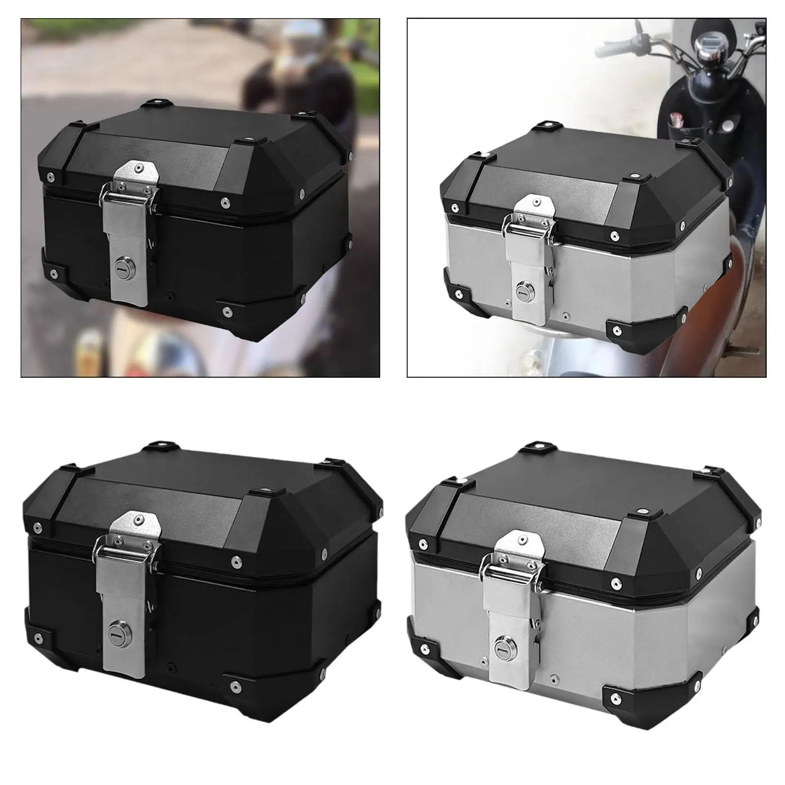 

Generic Motorcycle Top Case 10L Multifunction Motorcycle Rear Top Box for Riding Accessories Motorcycle Electric Scooter