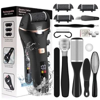 Lima de pies eléctrica para talones, herramienta profesional para el cuidado de los pies, resistente al agua, recargable, USB