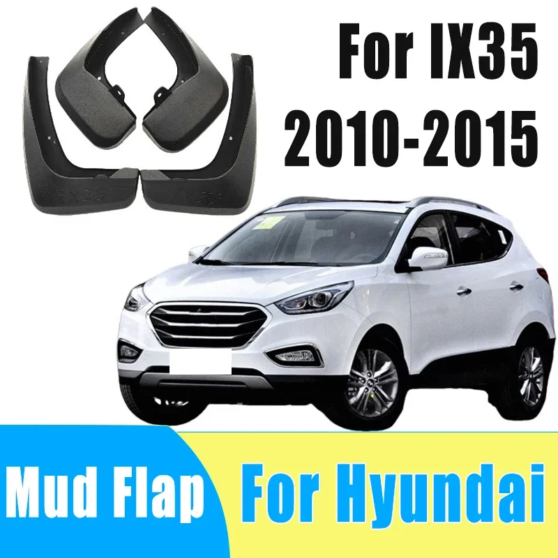 

4pcs Auto Tire Mudguard Waterproof Prevent Mud Splashing Car Mud Flap Fender Trim Accessories For Hyundai IX35 2010-2015 2014