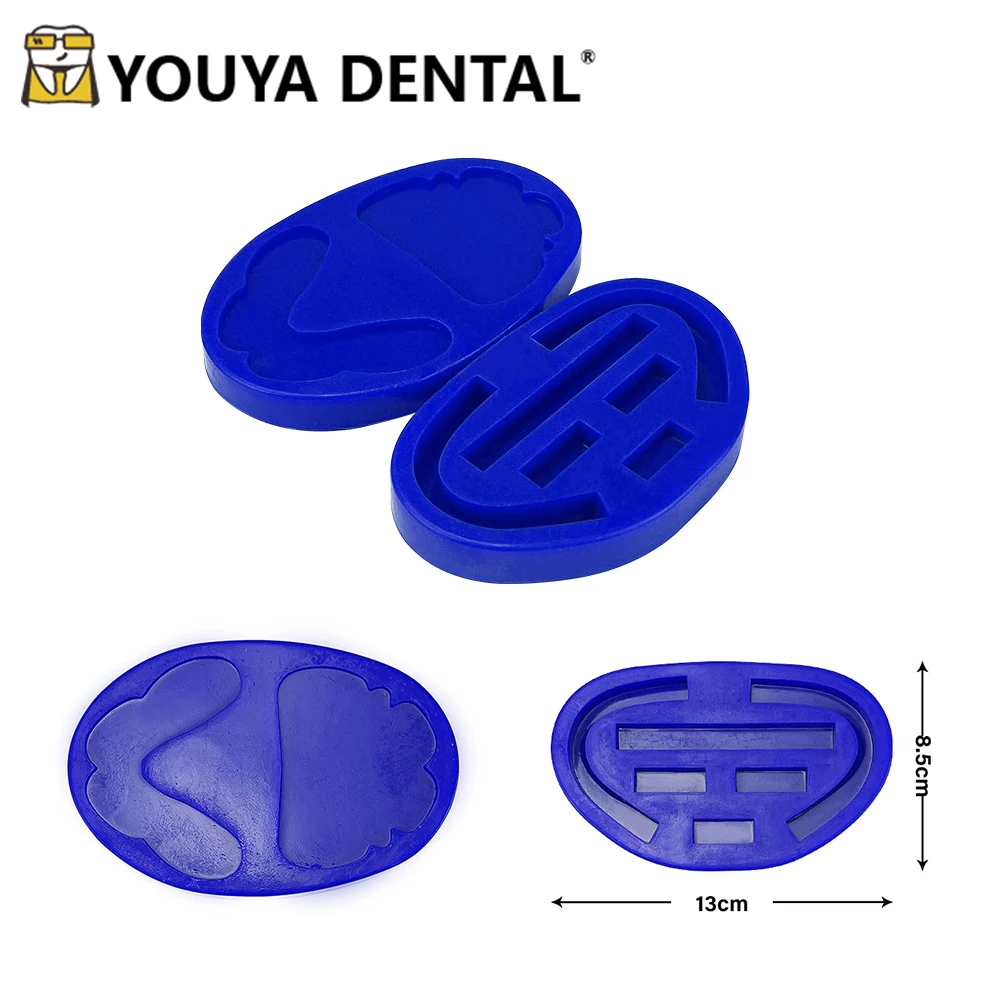 

Dentistry Lab Silicone Rubber Wax Rim Molding Mould Bite Block Individual Tray Mold