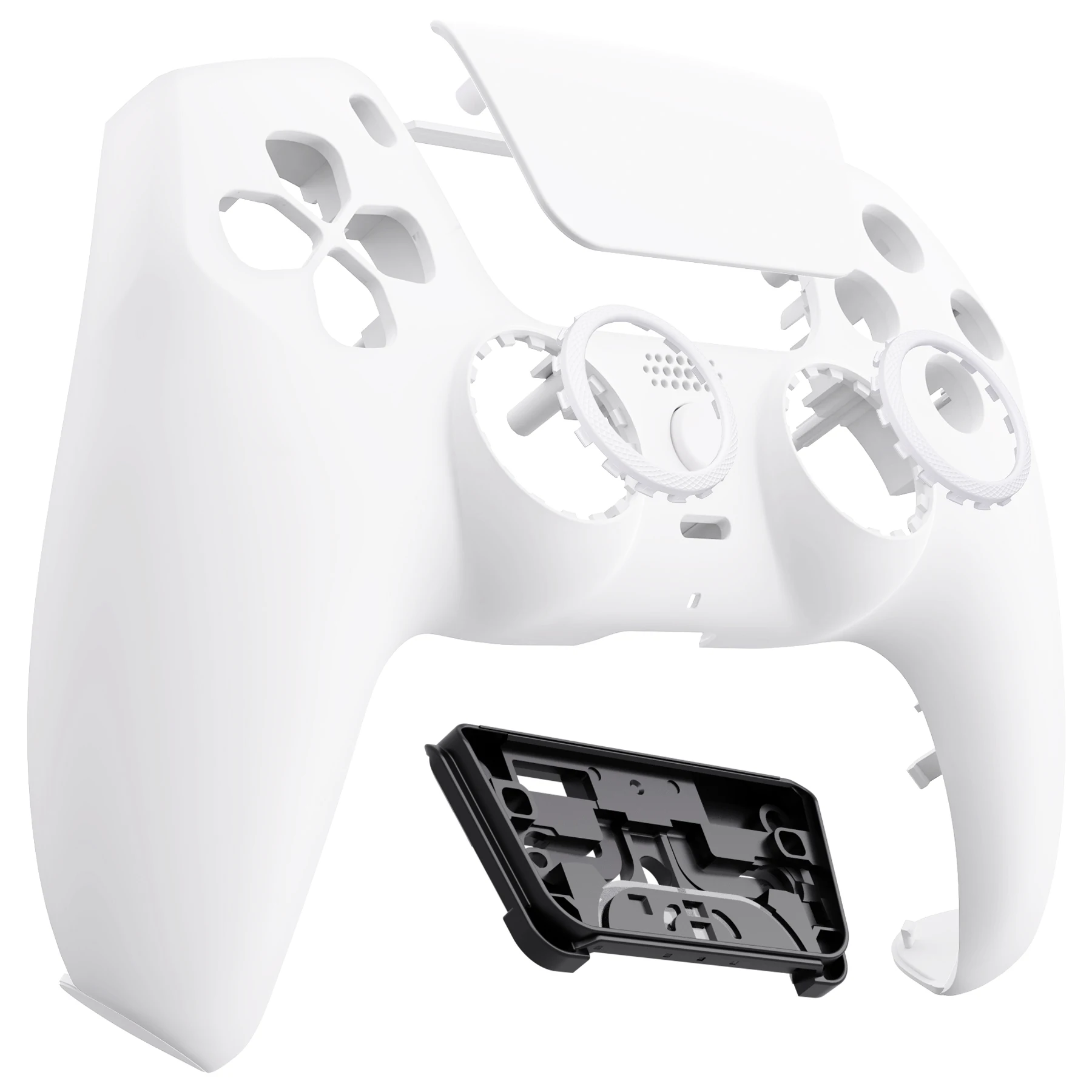 eXtremeRate LUNA Replacement Front Shell Touchpad for ps5 Controller BDM-010/020/030/040/050/060 - Black