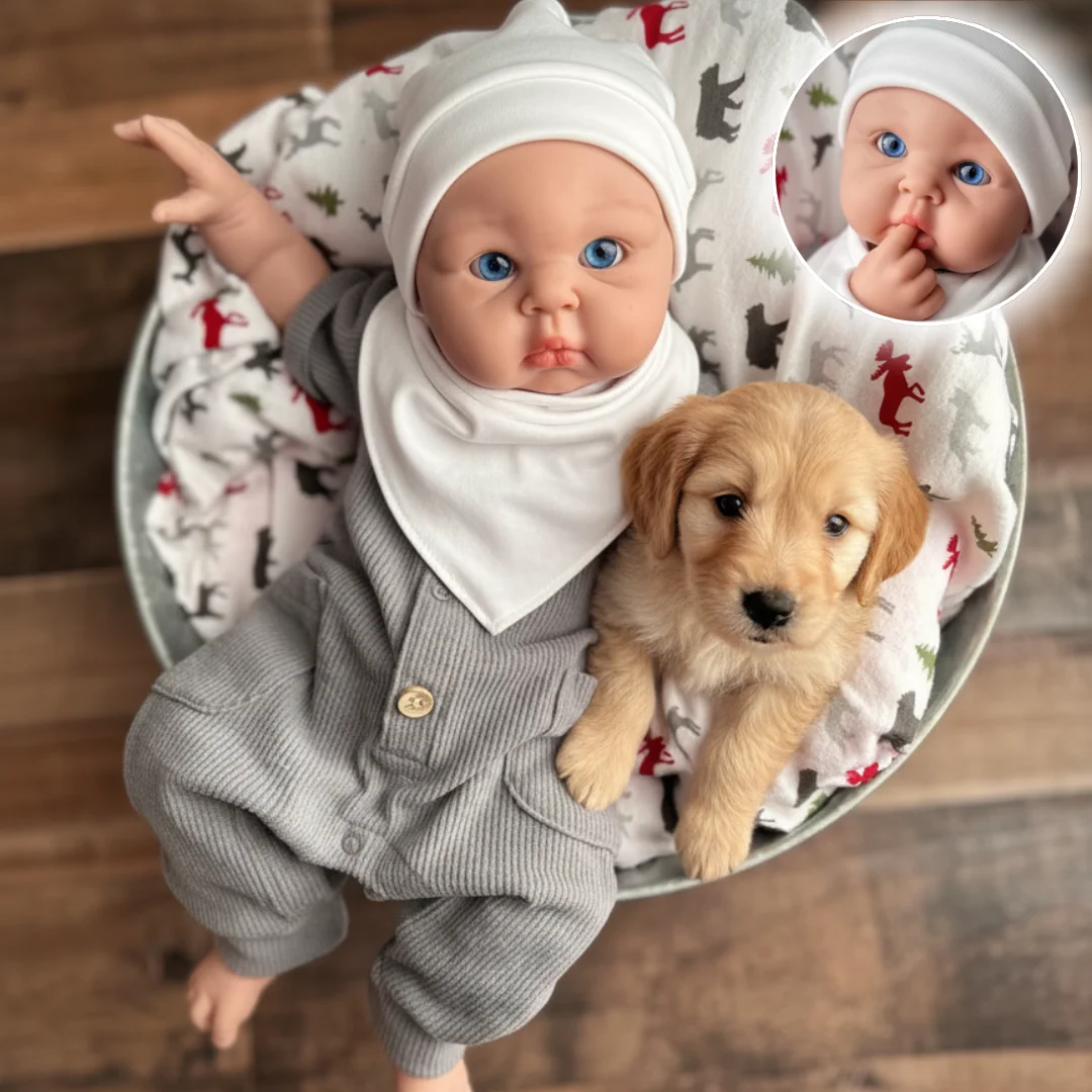 45cm Washable & Open Mouth Full Solid Silicone Reborn  Doll With Painted Skin  Handmade Bebe Doll reborn tam silicon bebek