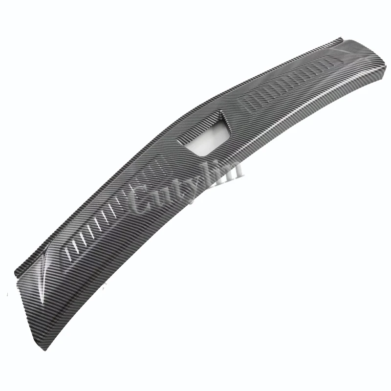 Für Cadillac XT5 XT 5 2025 2026 ABS Carbon-Faser Heckstoßstangen-Schutz Kofferraumklappen-Abdeckung Zierleiste Auto-Zubehör