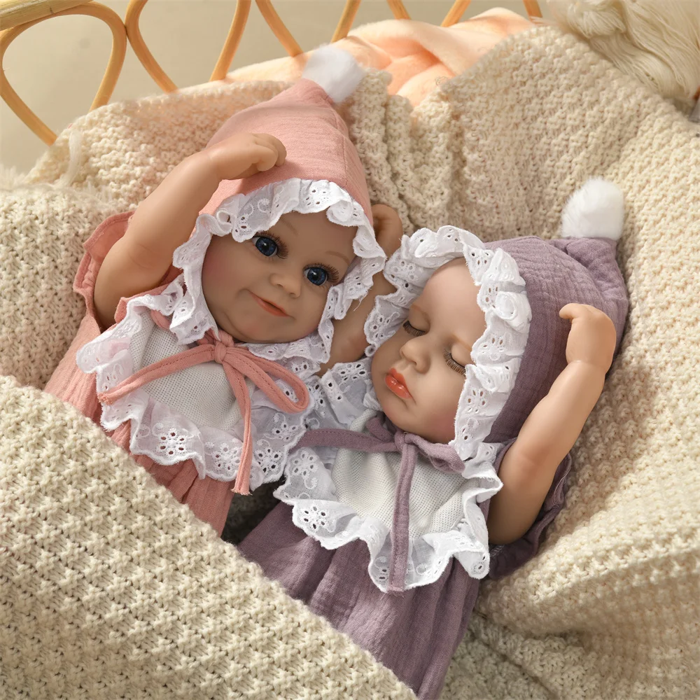 

15,75-дюймовая кукла реборн, милая мягкая кукла с улыбкой, модная реалистичная для 40 см, полностью виниловая игрушка для девочек, реалистичная игрушка реборн
