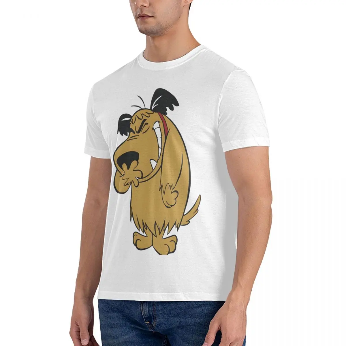 Men's T-Shirts BROWN DOG -SO CUTE Vintage Cotton Tee Shirt Short Sleeve The Hillbilly Bears T Shirts Crew Neck Clothes 6XL