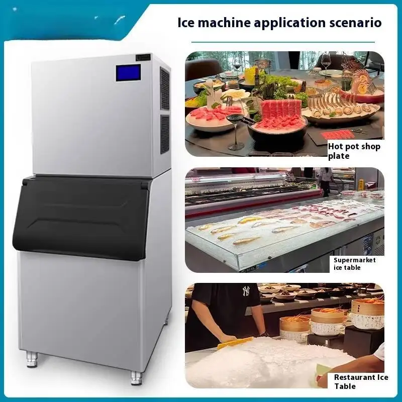 Customized Wheat Snowflake Maker Sashimi Tray Crusher Shaved Ice Machine Commercial Automatic Granule Hot Pot Restaurant
