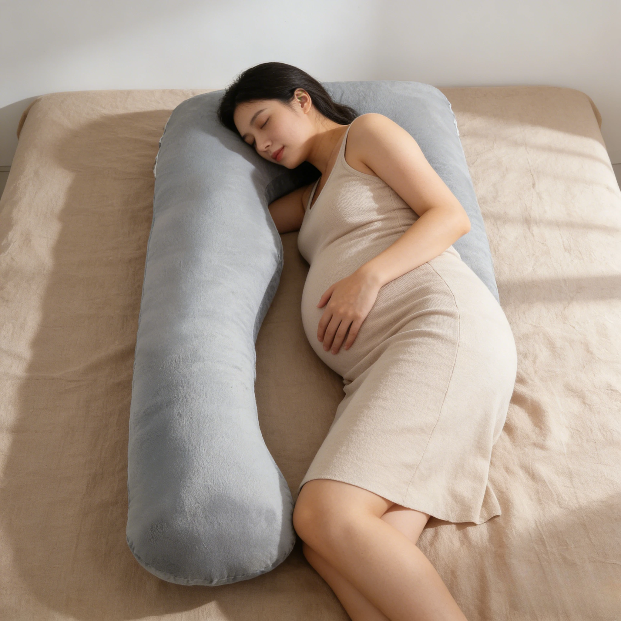 

Подушка для беременных U-образная, для полной поддержки тела, с моющимся чехлом, для сна, для беременных женщин, для спины, поясницы и живота
