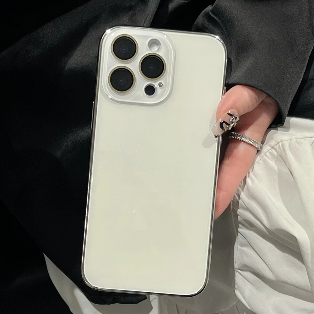 Luxuriöse, glänzende Handyhülle aus Glas für iPhone 18, 17, 15, 16 Pro Max, 14, 13, 12, 11 mit Kameraschutz, stoßfestem Rahmen und harter Schutzhülle. – Detail 11