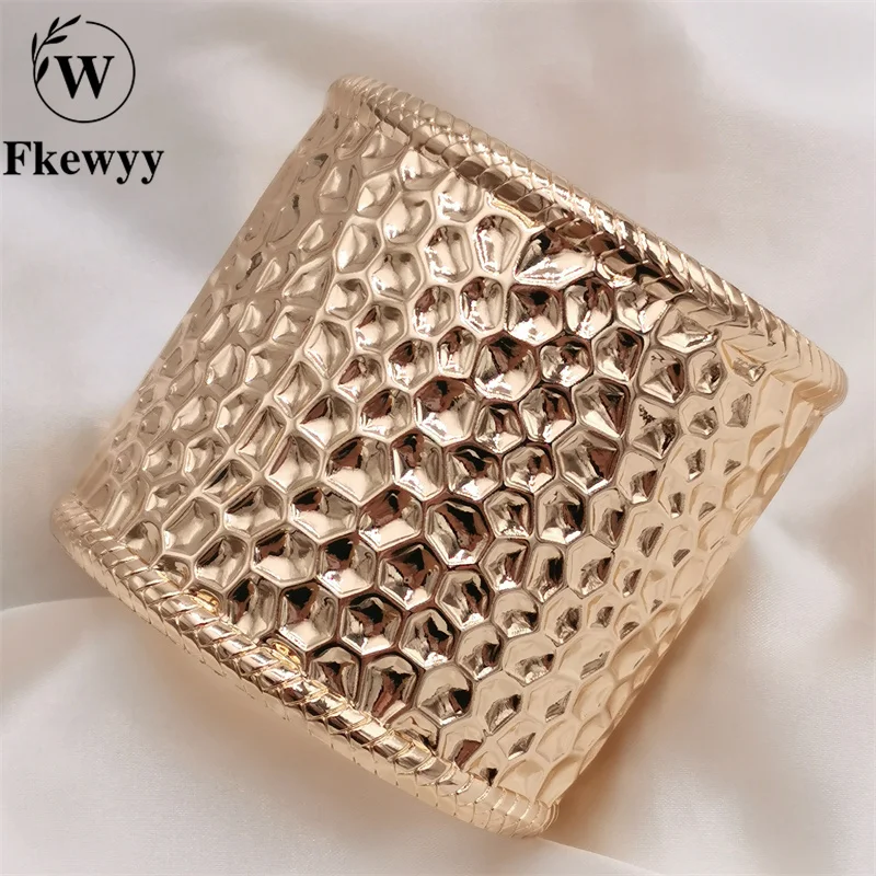 Fkewyy Design Bracelet For Women Multilayer Jewelry Bohemia Accessories Texture Bracelet Design Charm Jewelry Heavy Craft Bangle