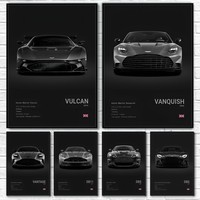 sports A-Aston M-Martin Supercar sopter DB11 9 5 S Ventage S Vulcan vantage Poster Home living room Wall Art Garage Room Decor