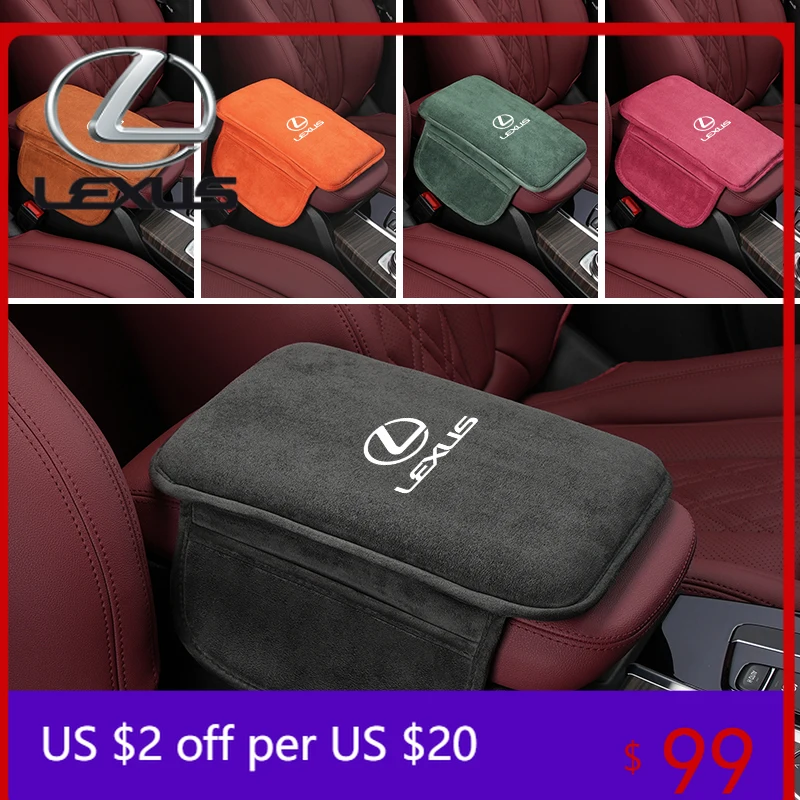 

Interior Mouldings Car Seat/Center Console Suede Armrest Mat Cover Accessories For Lexus IS250 IS200 CT200h GS300 LS430 RX450h L