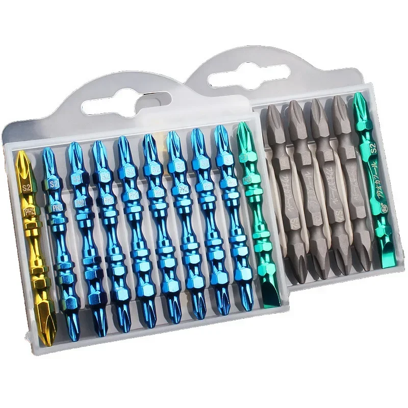 

65mm Cross Screwdriver Head Hand Electric Drill Electric Screwdriver Head 10 Sets Tool Screwdriver Bit Set