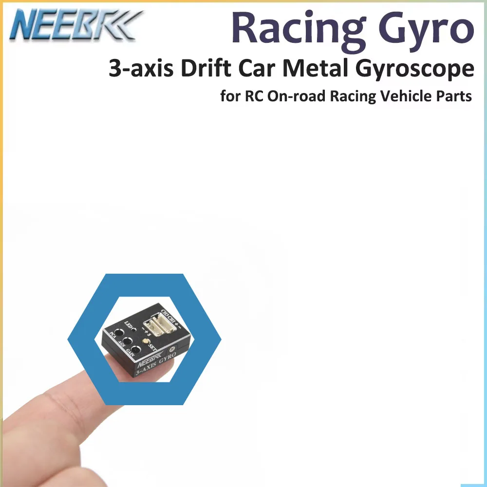 

3-axis Racing Gyro 3-AXIS Mini Metal Gyroscope Drift Car Stabilizer AGS GAIN PCA EPA for RC on-road Racing Cars Vehicle Parts