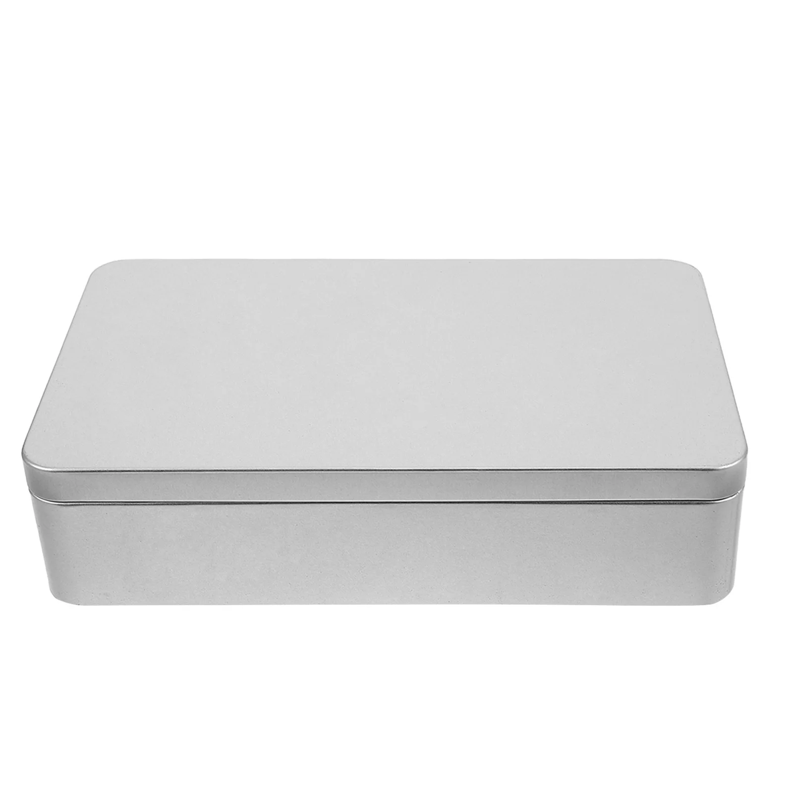 صندوق مستطيل صفيح مزخرف، غطاء تخزين معدني، علبة حلوى، هدايا لحفلات الزفاف، منظم منزلي، صندوق عطلة #4
