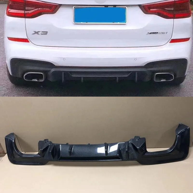 

Для Bmw G01 X3 углеродное волокно FRP диффузор заднего бампера Lip комплект кузова автомобиля 2019-2021
